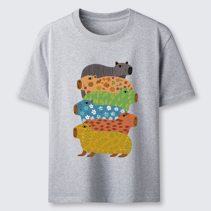 Tokyo-Tiger Colorful Capybaras Classic T-Shirt