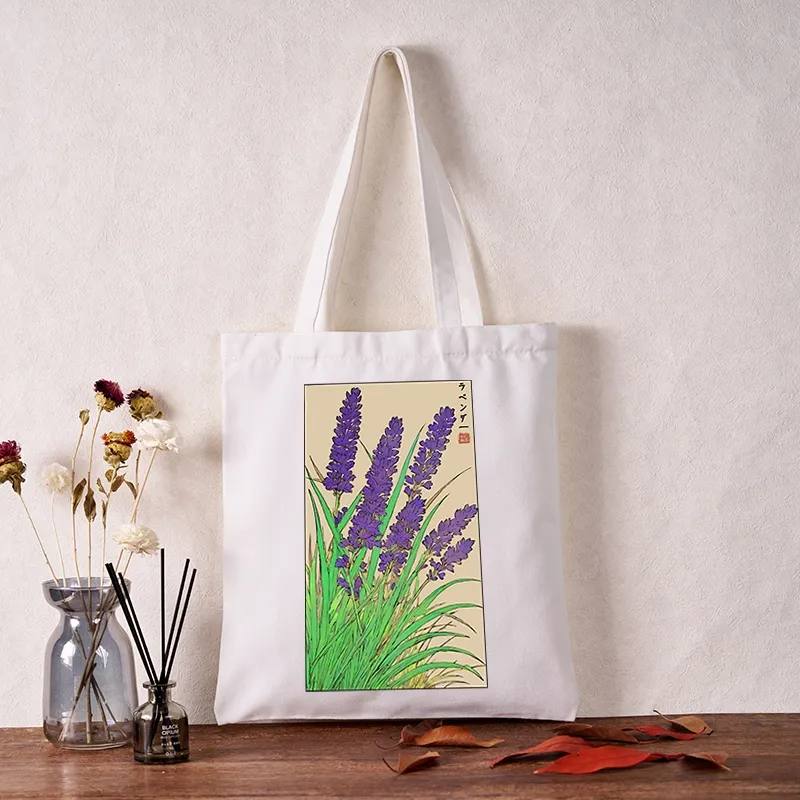 Tokyo-Tiger Japanese Lavender Tote Bag