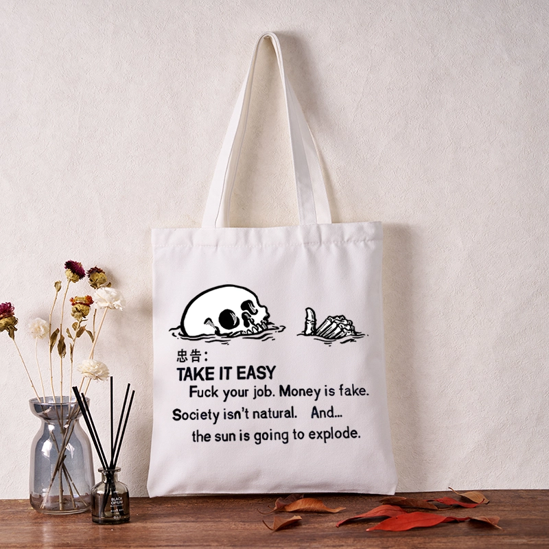 Tokyo-Tiger Skeleton Ridicule Tote Bag