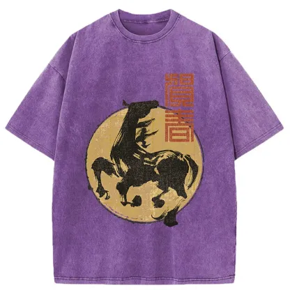 Tokyo-Tiger 2026 Year Of The Horse Washed T-Shirt