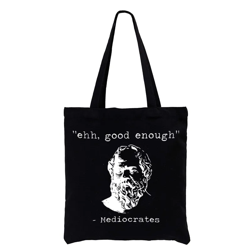 Tokyo-Tiger Mediocrates Meme Tote Bag