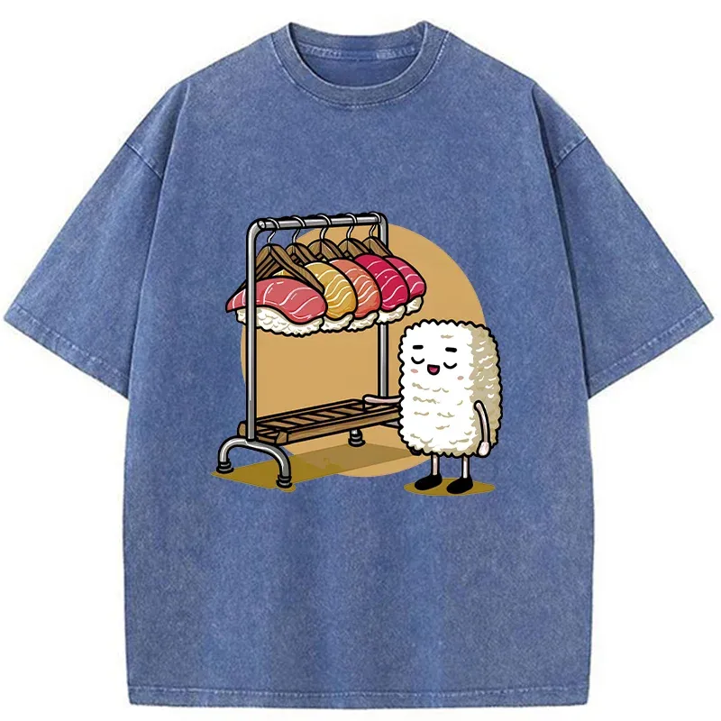 Tokyo-Tiger Sushi Selection Hat Washed T-Shirt