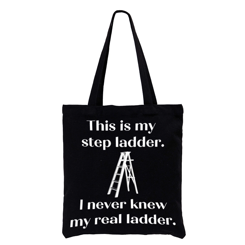 Tokyo-Tiger A Real Ladder Funny Tote Bag