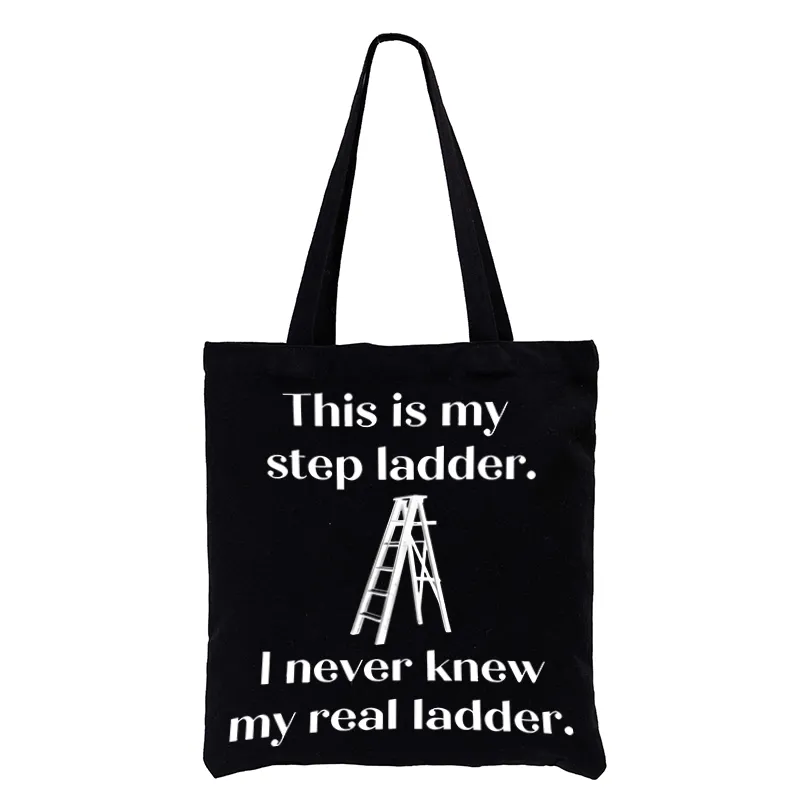 Tokyo-Tiger A Real Ladder Funny Tote Bag