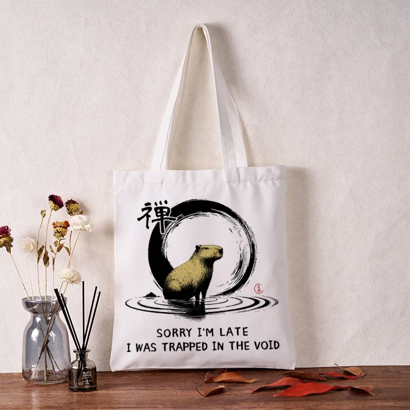 Tokyo-Tiger Zen Capybara Was Trapped In The Void Tote Bag