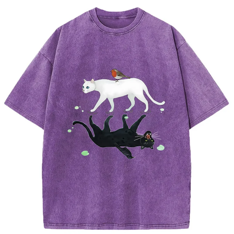 Tokyo-Tiger Opposite Underwater World Washed T-Shirt