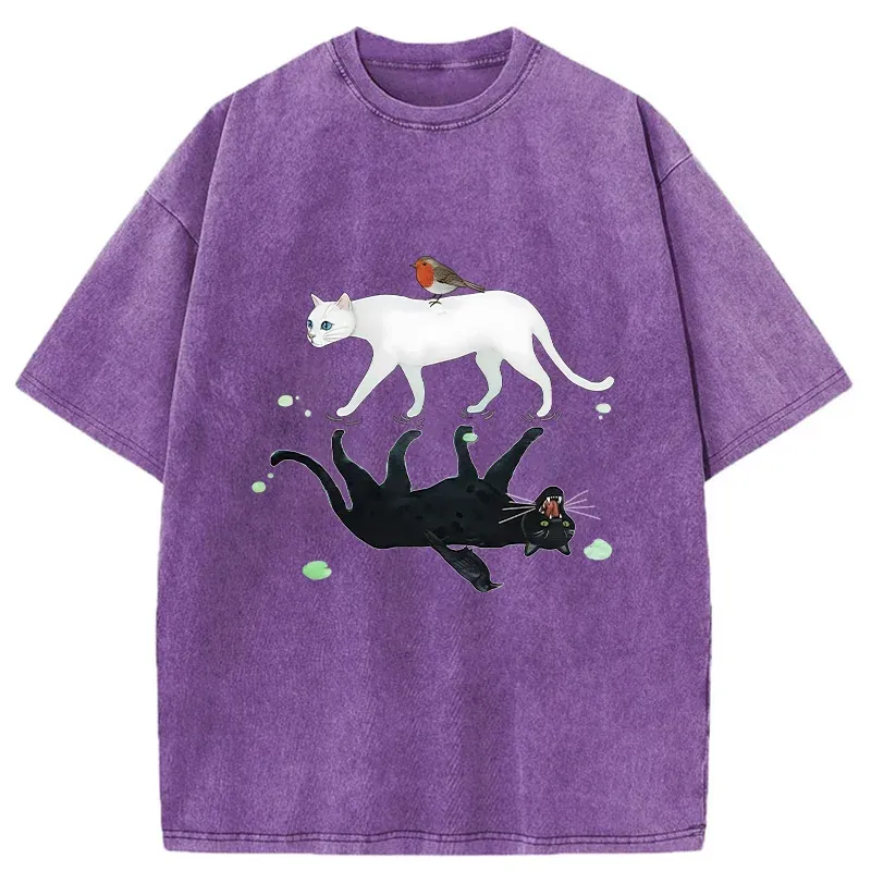 Tokyo-Tiger Opposite Underwater World Washed T-Shirt