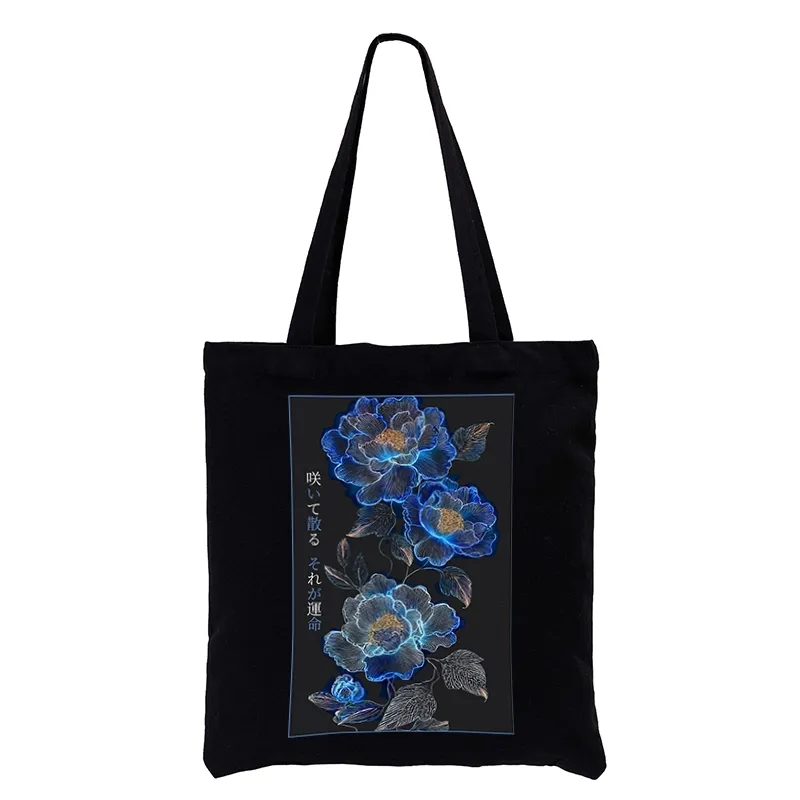 Tokyo-Tiger The Sea Of Flowers In The Darkness Tote Bag