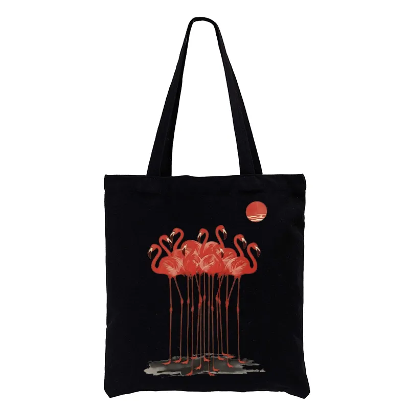 Tokyo-Tiger Flamingos at Dusk Tote Bag
