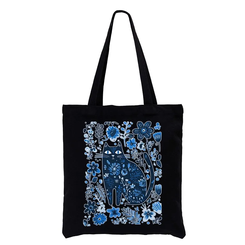 Tokyo-Tiger A Cat Among Flowers Tote Bag