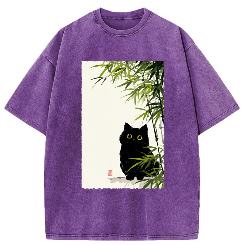 Tokyo-Tiger Quiet Observer Washed T-Shirt