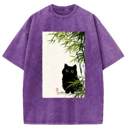 Tokyo-Tiger Quiet Observer Washed T-Shirt
