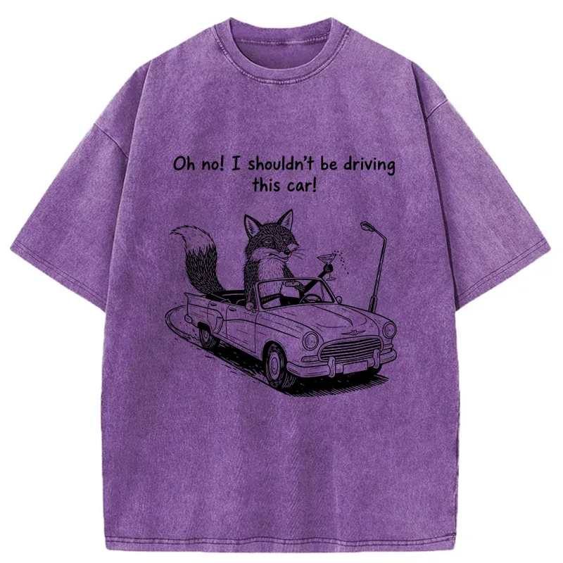 Tokyo-Tiger Elegant Fox Washed T-Shirt