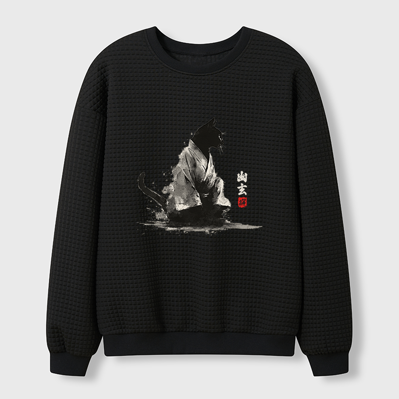 Tokyo-Tiger Depths Of Stillness Waffle Sweatshirt