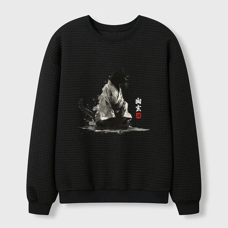 Tokyo-Tiger Depths Of Stillness Waffle Sweatshirt