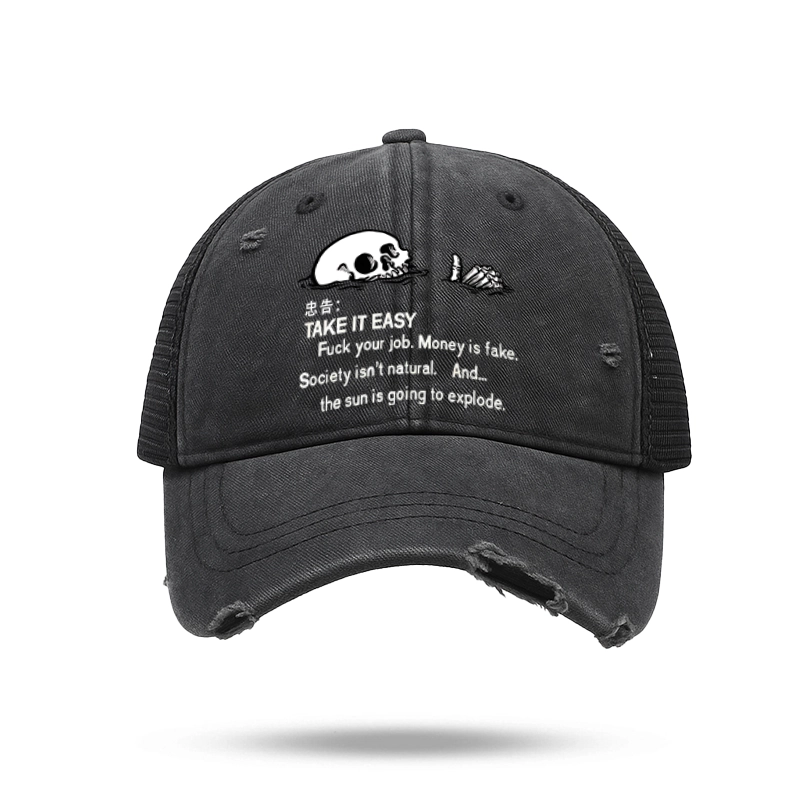 Tokyo-Tiger Skeleton Ridicule Trucker Cap