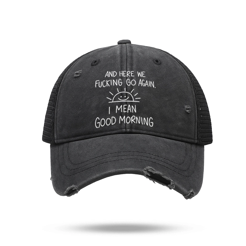 Tokyo-Tiger Different Meanings Of "Good Morning" Trucker Cap