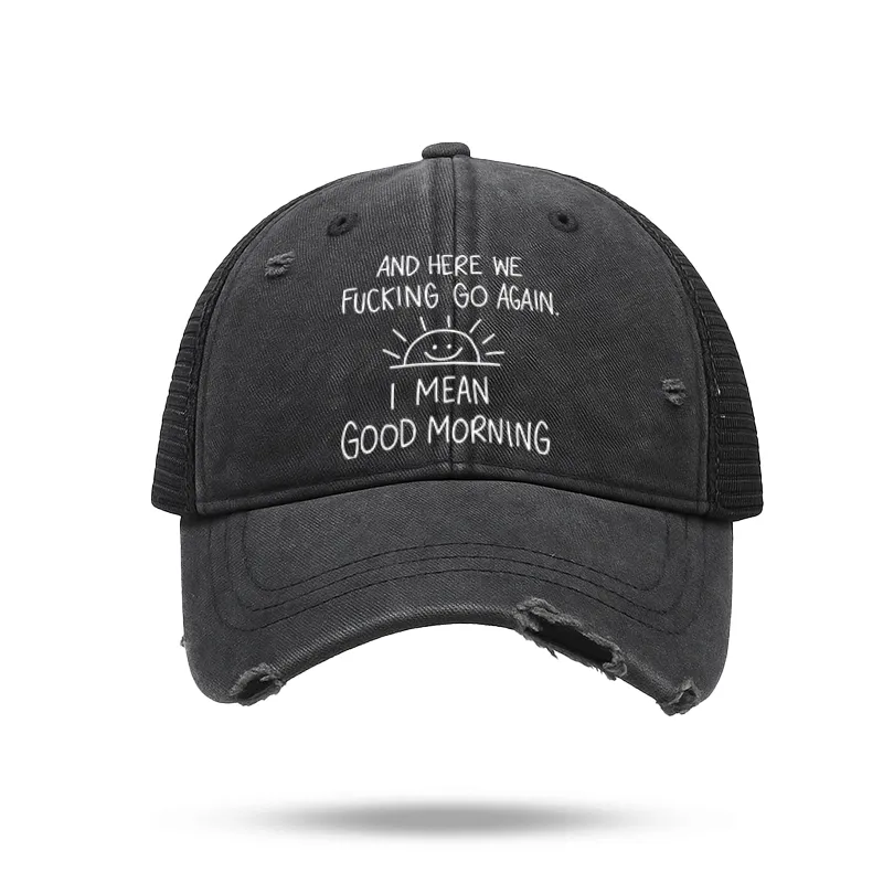 Tokyo-Tiger Different Meanings Of "Good Morning" Trucker Cap