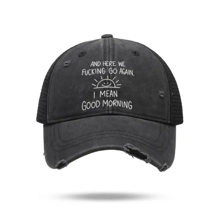 Tokyo-Tiger Different Meanings Of "Good Morning" Trucker Cap