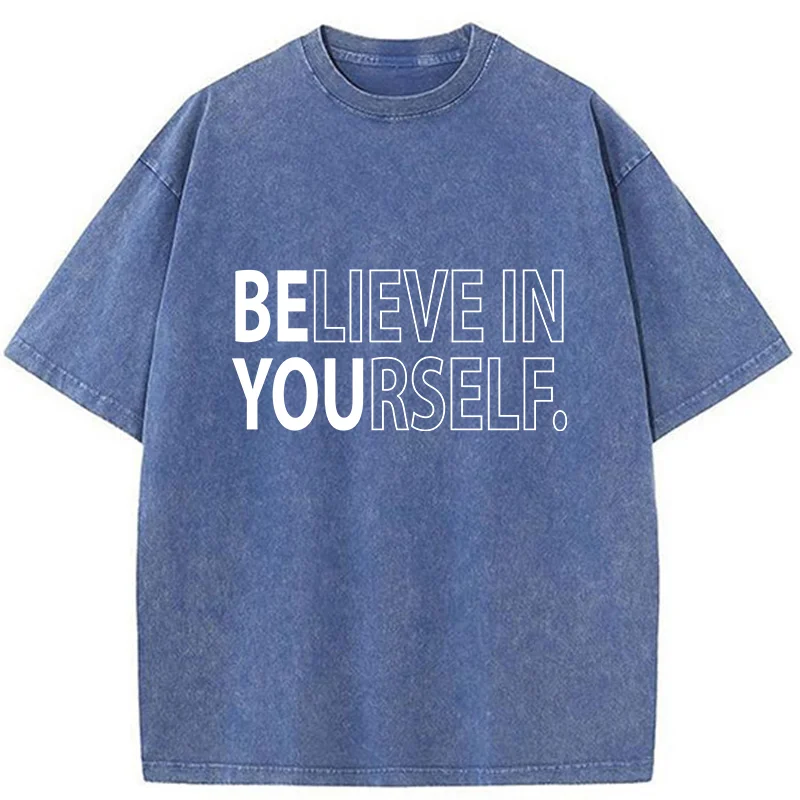 Tokyo-Tiger Motivational Quotes Washed T-Shirt
