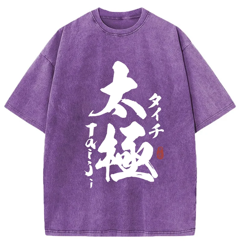 Tokyo-Tiger Tai Chi Kanji Washed T-Shirt