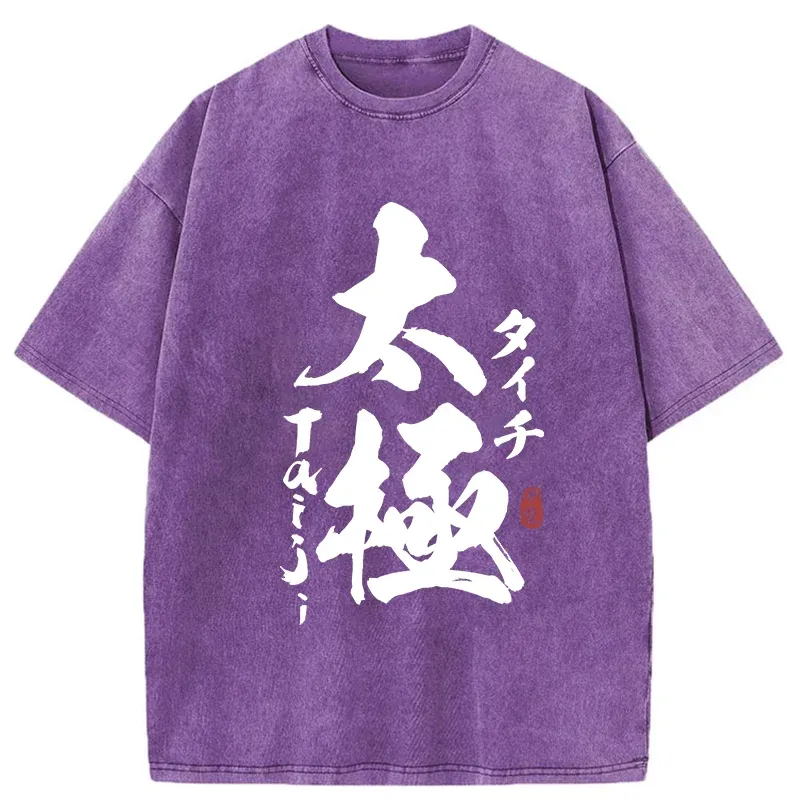 Tokyo-Tiger Tai Chi Kanji Washed T-Shirt