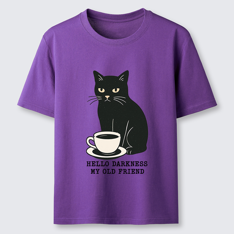 Tokyo-Tiger Black Cat Drinking Coffee Classic T-Shirt