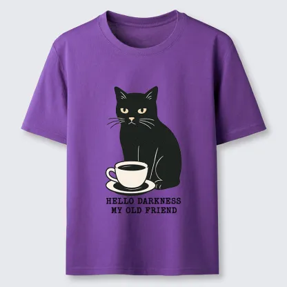 Tokyo-Tiger Black Cat Drinking Coffee Classic T-Shirt