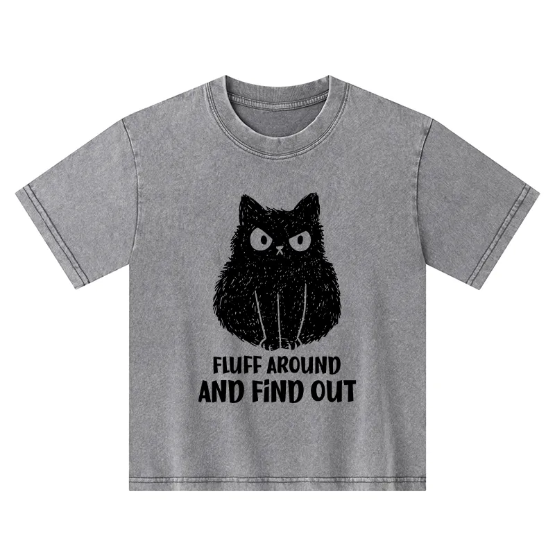 Tokyo-Tiger Consequences Of Fooling Around Kids Washed T-Shirt