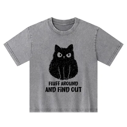 Tokyo-Tiger Consequences Of Fooling Around Kids Washed T-Shirt