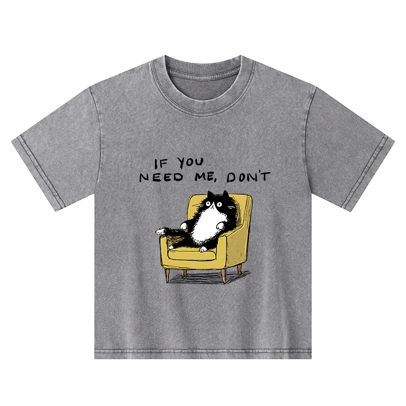 Tokyo-Tiger Unavailable Cat Kids Washed T-Shirt