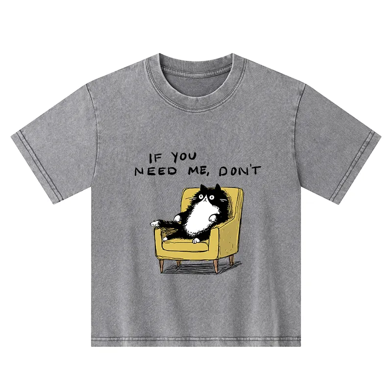 Tokyo-Tiger Unavailable Cat Kids Washed T-Shirt