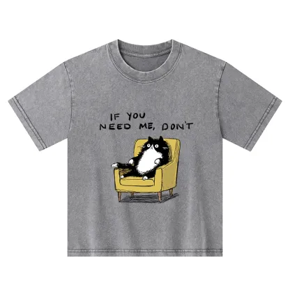 Tokyo-Tiger Unavailable Cat Kids Washed T-Shirt