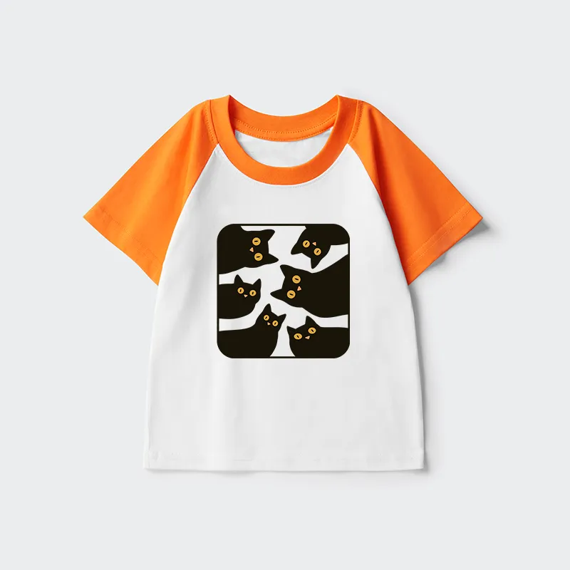 Tokyo-Tiger Cats Are Watching You Kids Raglan T-shirt