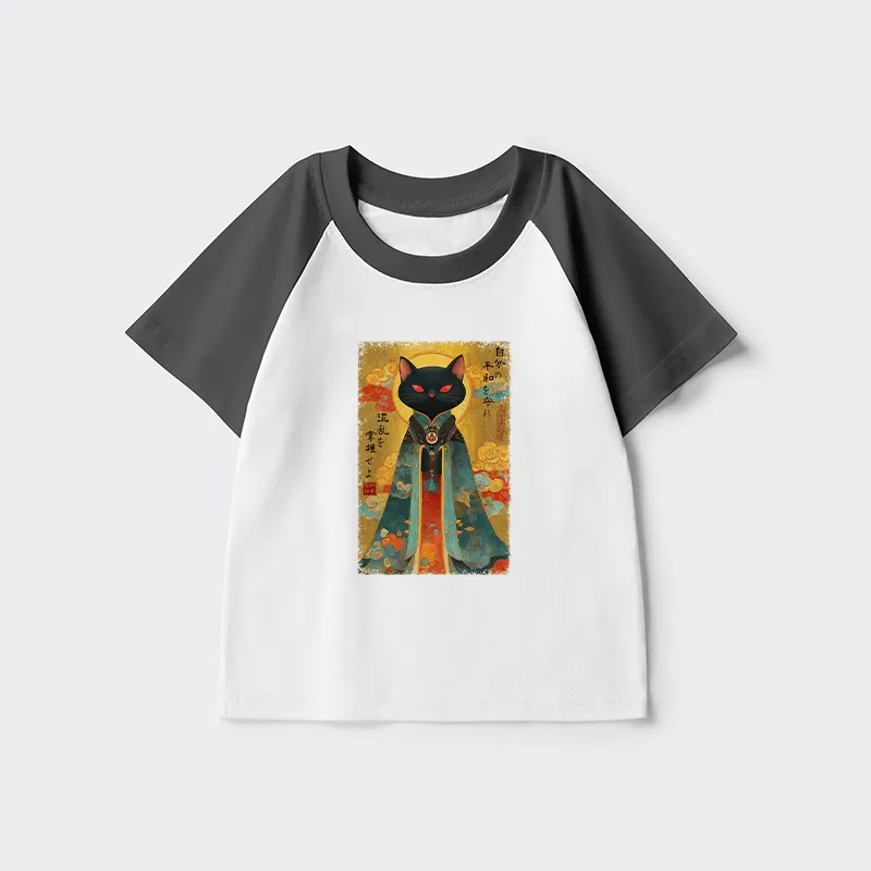 Tokyo-Tiger Master Your Chaos, Protect Your Peace Kids Raglan T-shirt