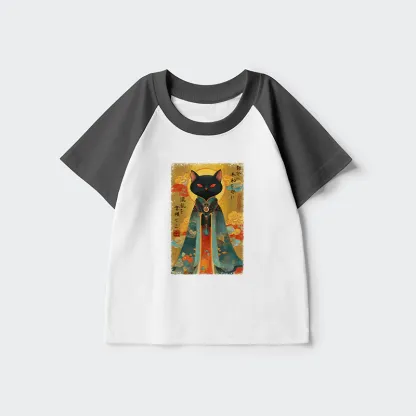 Tokyo-Tiger Master Your Chaos, Protect Your Peace Kids Raglan T-shirt