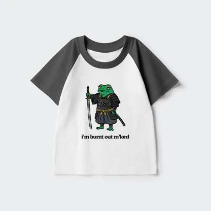 Tokyo-Tiger Tired Frog Kids Raglan T-shirt