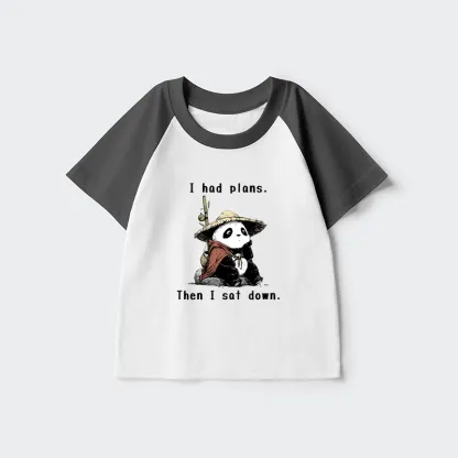 Tokyo-Tiger The Maybe Later Panda Kids Raglan T-shirt