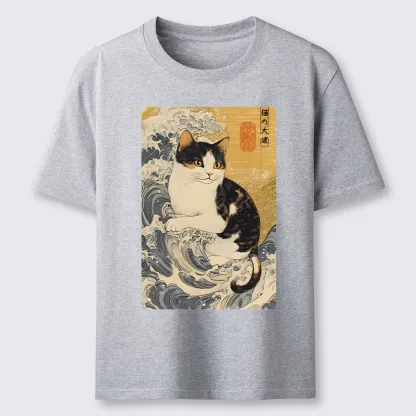 Tokyo-Tiger Surfing Cat Classic T-Shirt