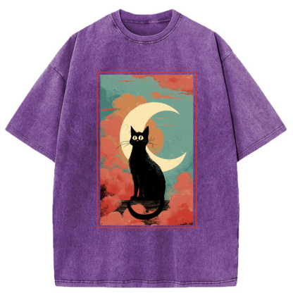 Tokyo-Tiger The Crescent Watcher Washed T-Shirt