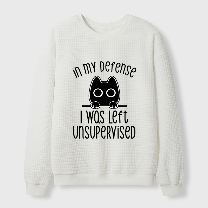 Tokyo-Tiger Defending Cat Funny Waffle Sweatshirt