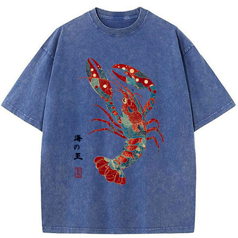 Tokyo-Tiger King Of The Sea Washed T-Shirt