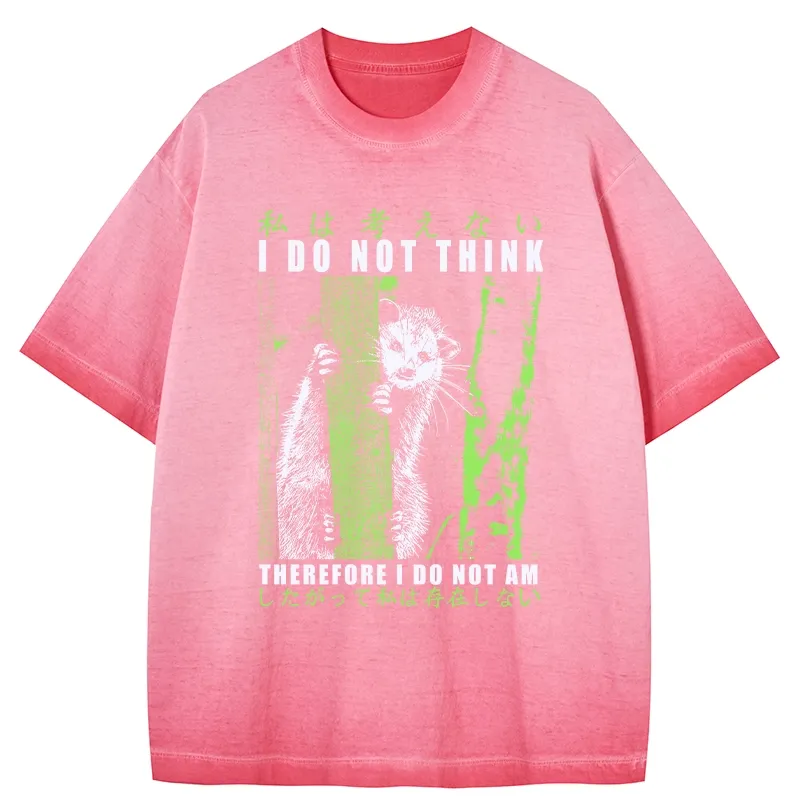 Tokyo-Tiger Stupid Possum Japan Gradient Washed T-Shirt