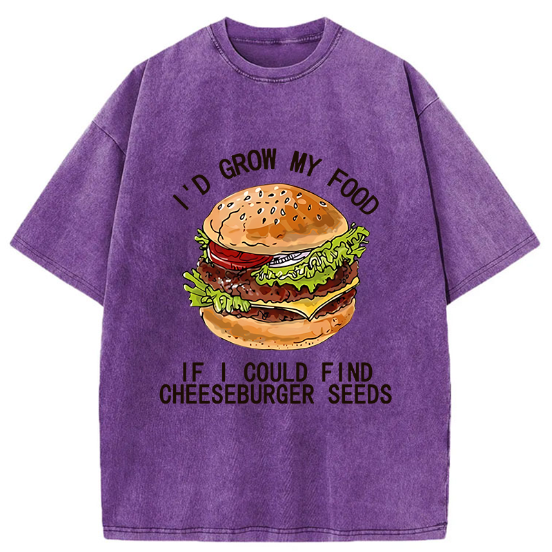 Tokyo-Tiger Looking For Hamburger Seeds Washed T-Shirt