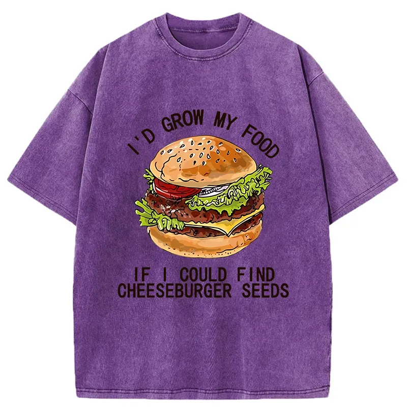 Tokyo-Tiger Looking For Hamburger Seeds Washed T-Shirt