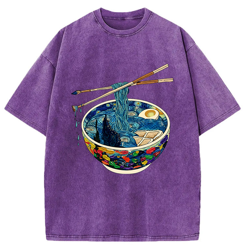 Tokyo-Tiger Van Gogh's Ramen Washed T-Shirt
