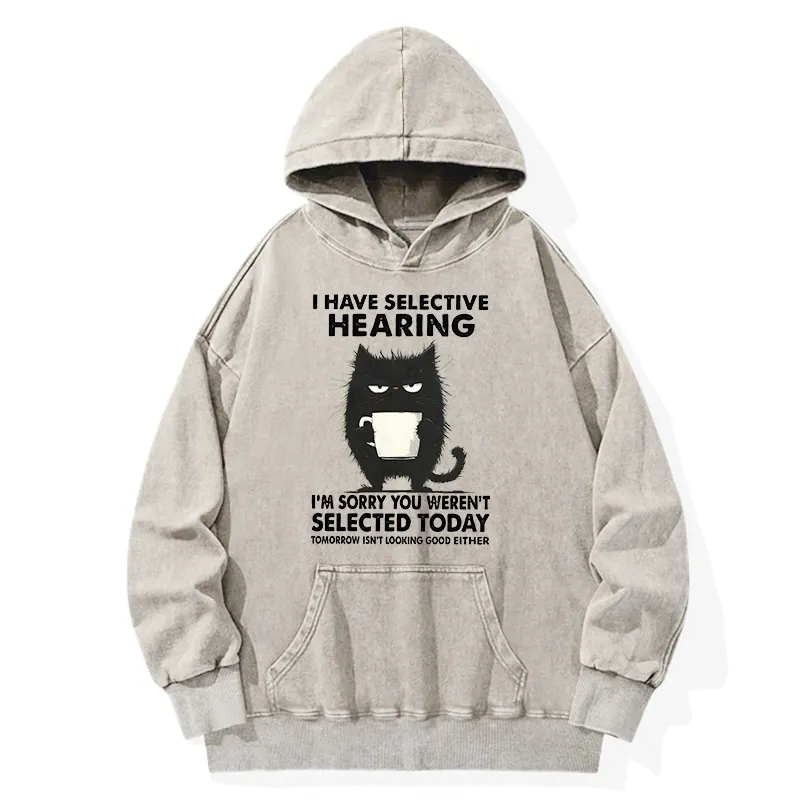 Tokyo-Tiger Selective Hearing Washed Hoodie