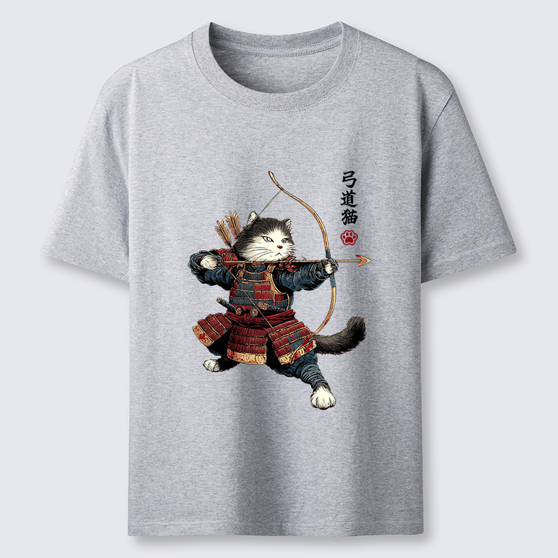 Tokyo-Tiger Kyudo Samurai Cat Classic T-Shirt