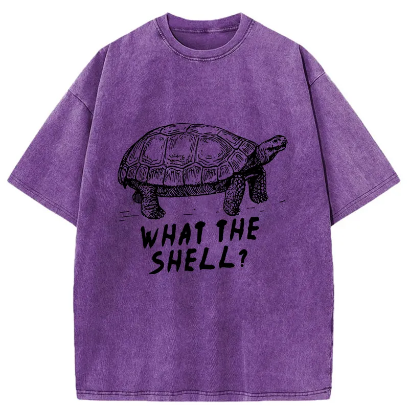 Tokyo-Tiger Funny What The Hell ?Washed T-Shirt