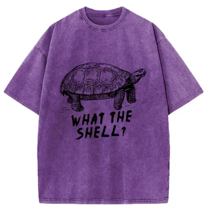 Tokyo-Tiger Funny What The Hell ?Washed T-Shirt